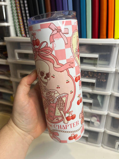 Skeleton 'One More Chapter' Tumbler