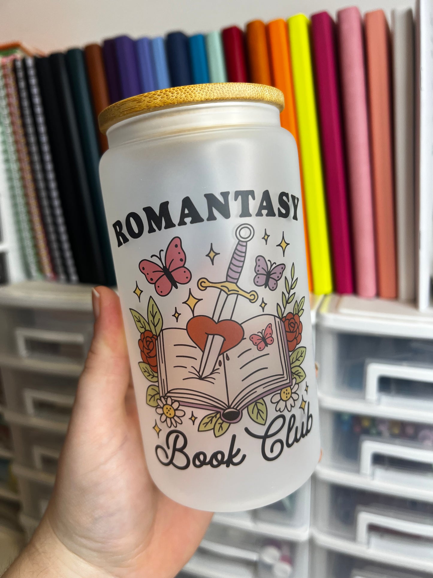 Romantasy Bookclub Glass Can