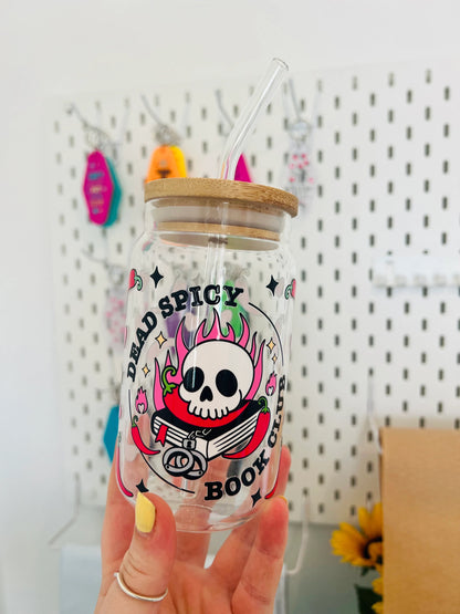 Dead spicy book club Glass can