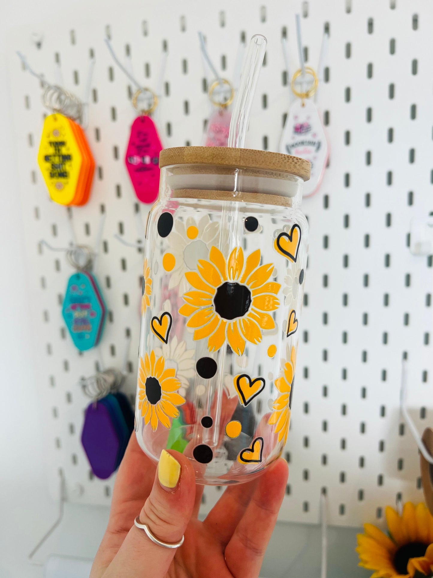 Sunflower Glass can